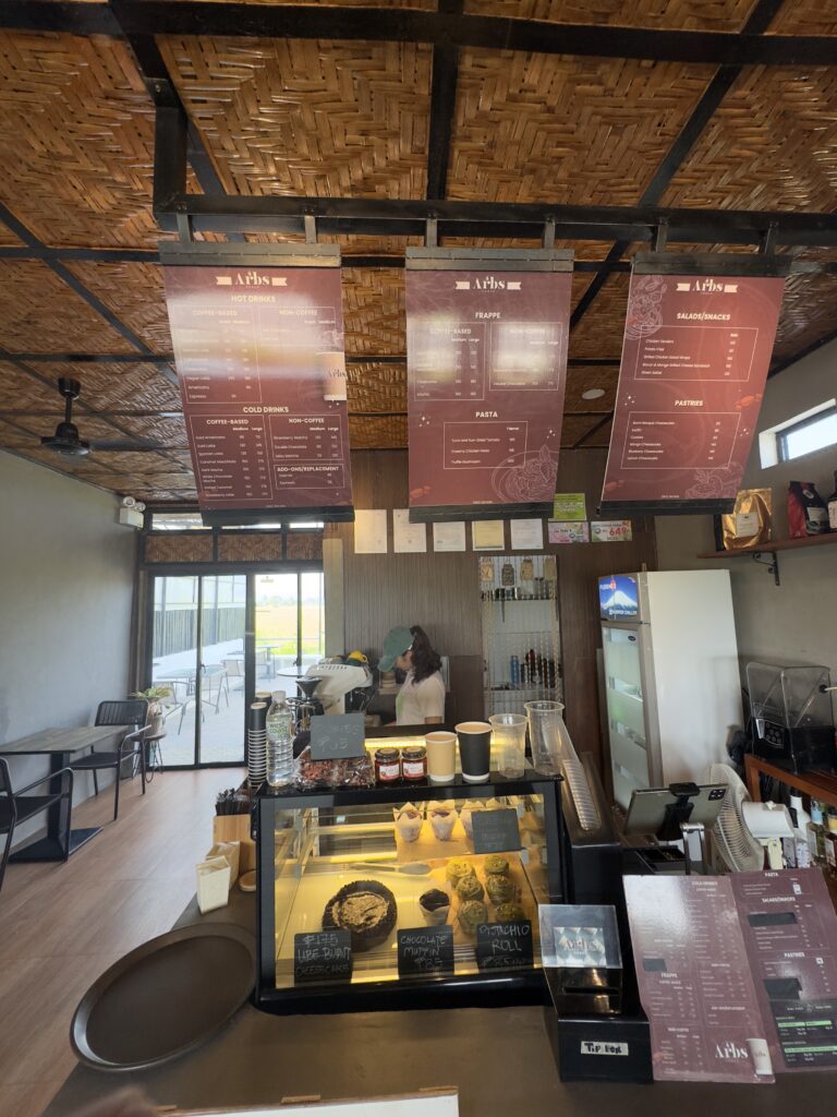 Coffee counter at Arbs Co&Co in Alangalang